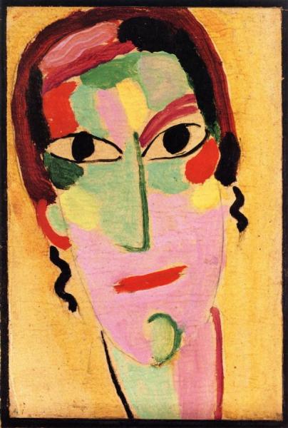 Mystical Head: Fully Awake by Alexej Von Jawlensky