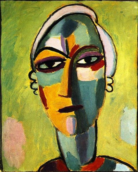 Mystical Head: Galka Fatum - Fate by Alexej Von Jawlensky