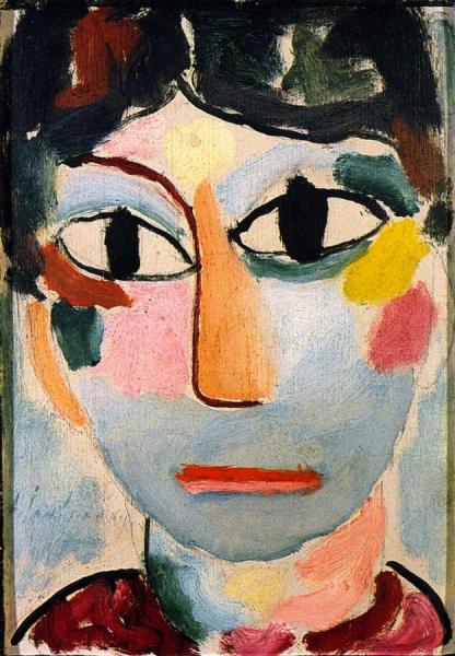 Mystical Head: Head Of A Girl by Alexej Von Jawlensky