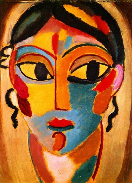 Mystical Head: Head Of A Girl by Alexej Von Jawlensky