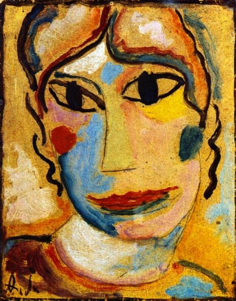 Mystical Head: Head Of A Woman by Alexej Von Jawlensky