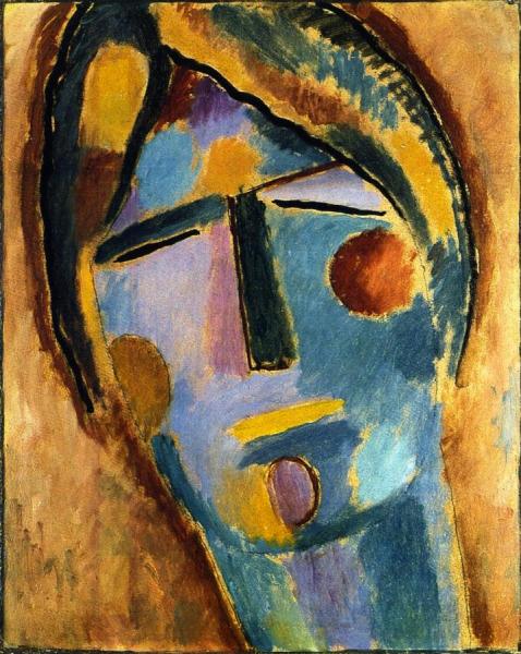 Mystical Head: Large Head Of A Woman by Alexej Von Jawlensky