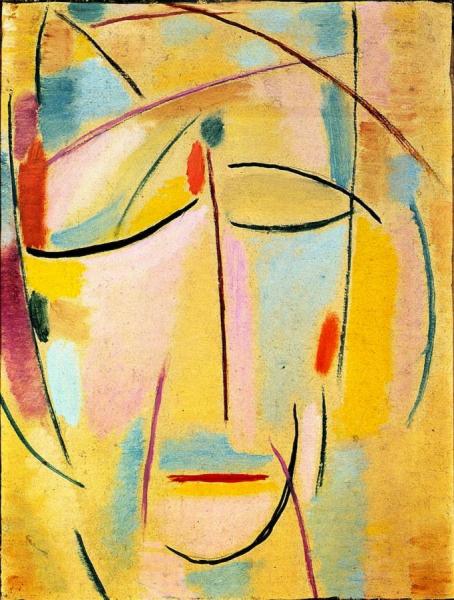 Mystical Head: Light - Enlightenment Of The Saint by Alexej Von Jawlensky