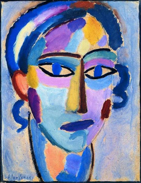 Mystical Head: Opal by Alexej Von Jawlensky Oil Painting Reproductions