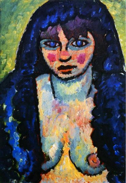 Portrait Of A Woman, Katia by Alexej Von Jawlensky
