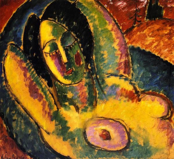 Sleeping Woman by Alexej Von Jawlensky