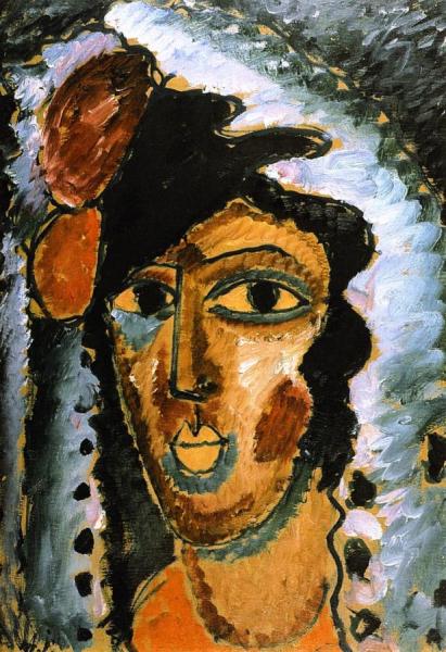 Spanish Woman With Closed Eyes by Alexej Von Jawlensky