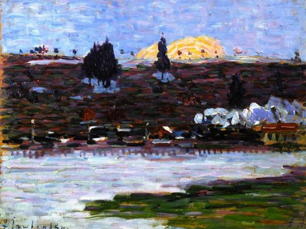 Station At Füssen In March by Alexej Von Jawlensky