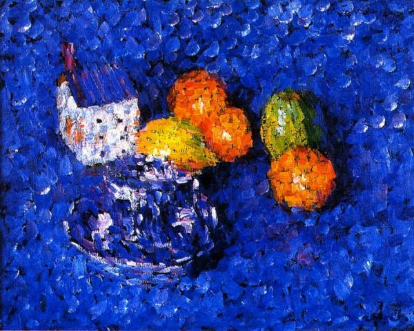 Still Life Blue-orange by Alexej Von Jawlensky