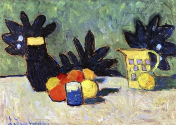 Still Life With Fruit by Alexej Von Jawlensky