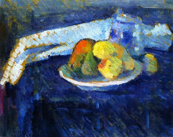 Still Life With Napkin by Alexej Von Jawlensky