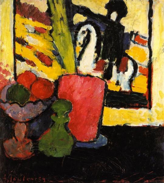 Still Life With White Horse by Alexej Von Jawlensky