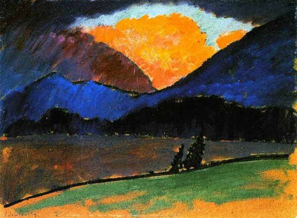 Summer Evening In Murnau by Alexej Von Jawlensky