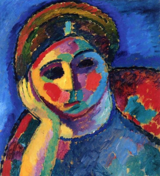 The Thinking Woman by Alexej Von Jawlensky