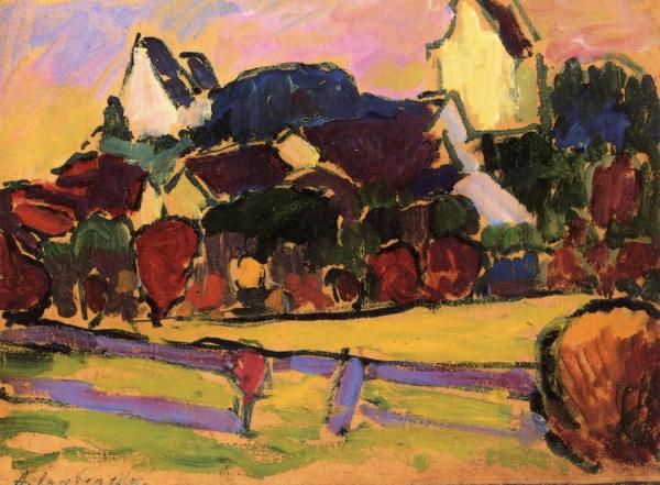 View Of Murnau by Alexej Von Jawlensky
