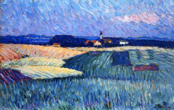 Village In Bavaria by Alexej Von Jawlensky