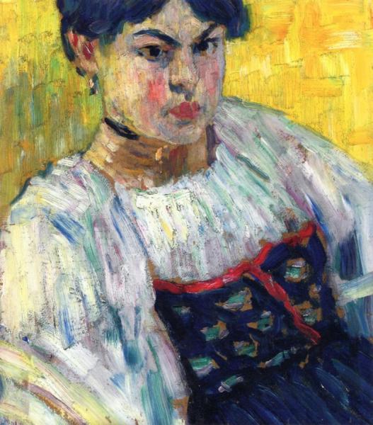 Woman In Traditional Costume by Alexej Von Jawlensky