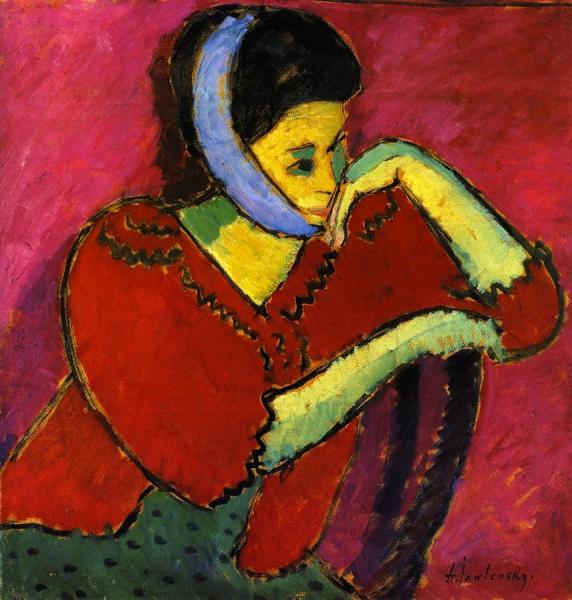 Woman With Head Bandage by Alexej Von Jawlensky