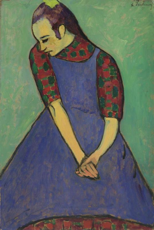 Blaue Schürze, 1909 by Alexej Von Jawlensky