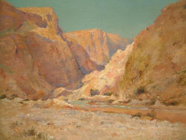 Les Gorges De Seldja (the Canyon Of Selja) by Alexis Auguste Delahogue