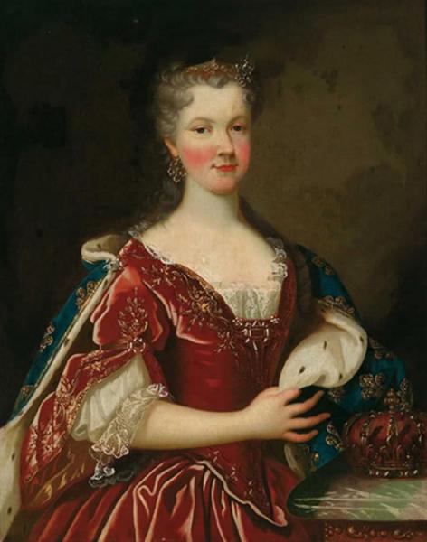 Portrait Of Marie Leszczyńska by Alexis-simon Belle Oil Painting Reproductions