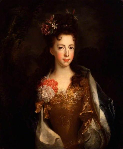 Alexis-simon Belle Portrait Of Princess Louisa Maria Theresa Stuart