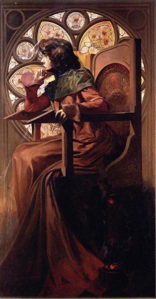 Alfons Maria Mucha Portrait Of Sarah Bernhardt