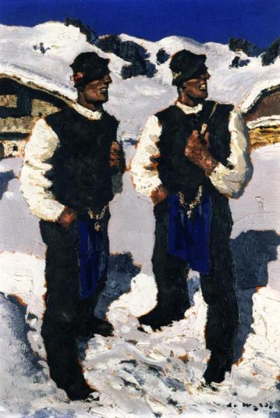 Farmer's Sunday by Alfons Walde