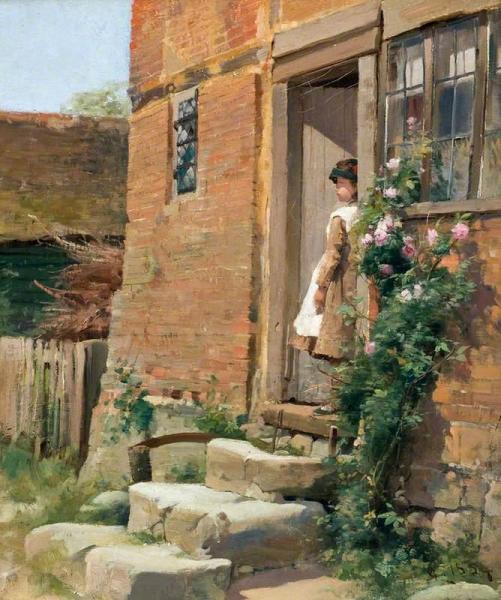 The Cottage Door by Alfred A. Glendening, Jr
