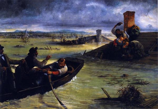 Flood On The Mississippi by Alfred Boisseau