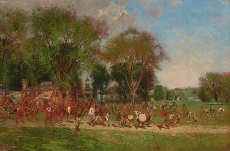 Fourth Of July Parade, Ca. 1886 by Alfred Cornelius Howland