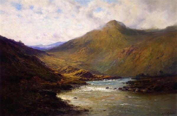 A Bend Of The Dee by Alfred De Breanski, Sr. Oil Painting Reproductions