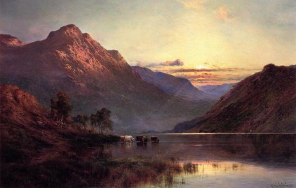 Ben Cruachan, Loch Awe by Alfred De Breanski, Sr.