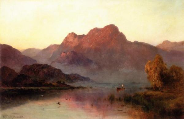Evening Mists by Alfred De Breanski, Sr.
