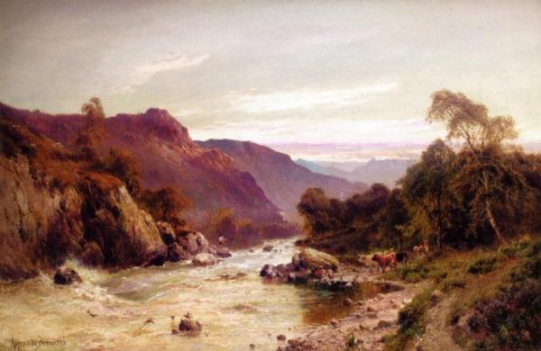 Rydal Water From Ambleside by Alfred De Breanski, Sr.
