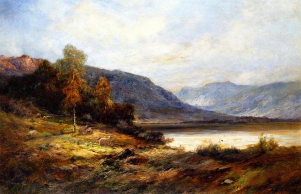 The Banks Of Loch Kagrine by Alfred De Breanski, Sr.