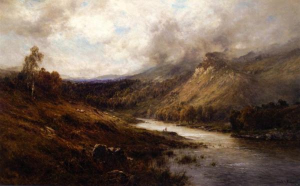 The Birch Clad Hills Of Perth by Alfred De Breanski, Sr.