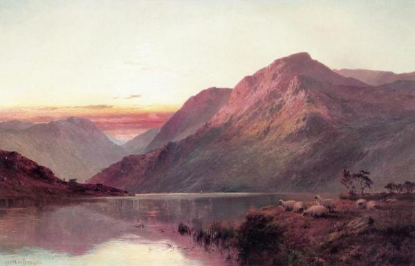 Alfred De Breanski, Sr. The Repose Of Evening, Loch Lomond