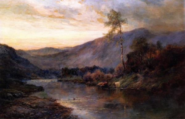 The River Teith Through The Trossachs by Alfred De Breanski, Sr.