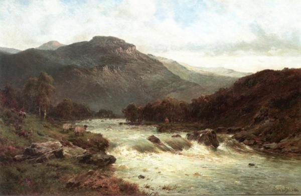 The River Tummel by Alfred De Breanski, Sr.