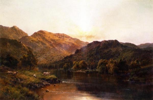 The Valley Of Bettws by Alfred De Breanski, Sr.