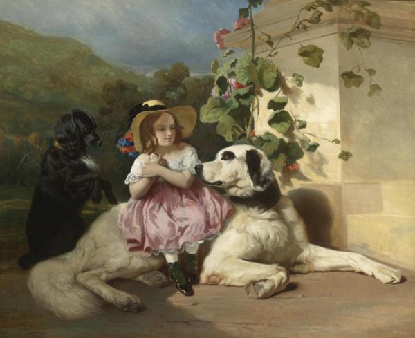 Alfred De Dreux Innocence Between Two Thieves
