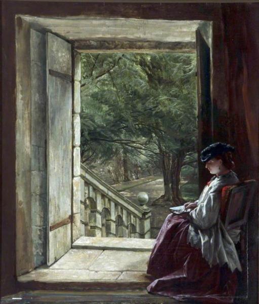 Dorothy Vernon's Doorway, Haddon Hall by Alfred Elmore Oil Painting Reproductions