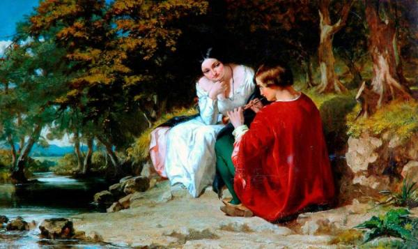 Melody by Alfred Elmore Oil Painting Reproductions