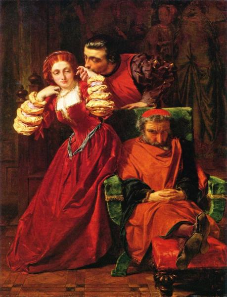 Scene From The Two Gentlemen Of Verona by Alfred Elmore Oil Painting Reproductions