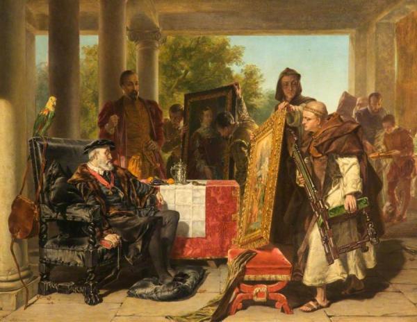 The Emperor Charles V At The Convent Of St Yuste by Alfred Elmore Oil Painting Reproductions