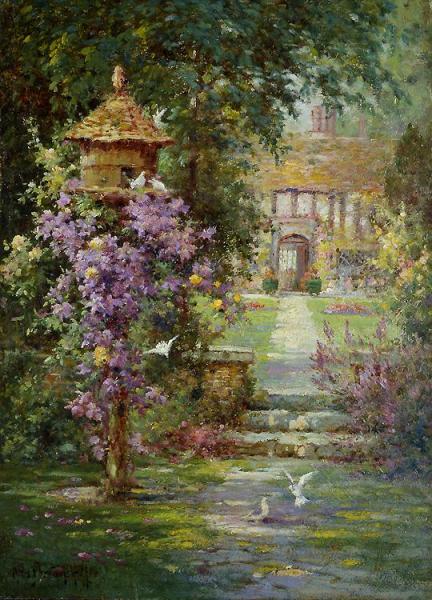 The Dove-cote by Alfred Fontville De Breanski