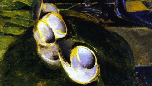 Abstract Still Life With Cups by Alfred Henry Maurer