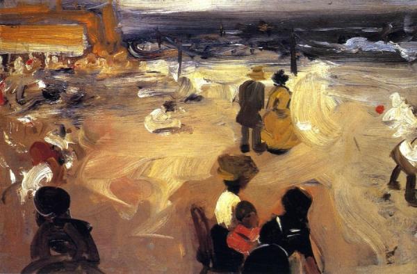 Figures By The Sea by Alfred Henry Maurer
