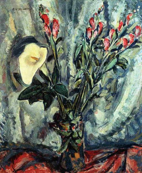 Floral Still Life With Calla Lily by Alfred Henry Maurer